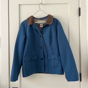 Blue LL Bean XL Petite Barn Jacket